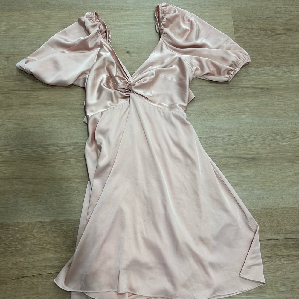 Express Blush Satin Mini Dress